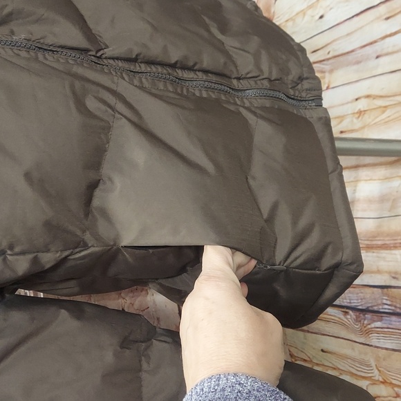 NWT Everyday Brown Faux Fur Trim Puffer Full Zip Jacket - Picture 6 of 11